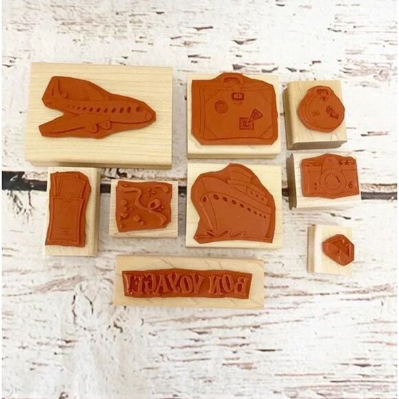 Vintage 1998 Rubber Stamp Set - Picture 2 of 2